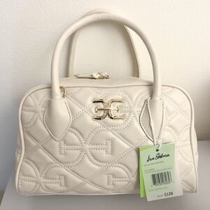 SAM EDELMAN MONOGRAM QUILT SATCHEL MEDIUM NEW W/TAG